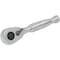 Dynamic Tools 1/4" Drive Stubby 48 Tooth Ratchet, Chrome Finish, 3.5" Long D001307 - alternate 4